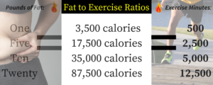 Fat to Exercise Ratios